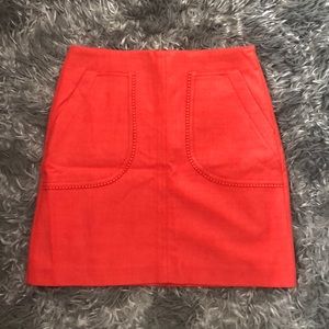 Coral Loft Pencil Skirt